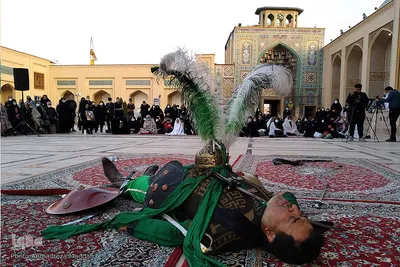 تعزیه خوانی در اولین همایش ملی «سیمای حضرت شاهچراغ(ع) در تعزیه»‎‎