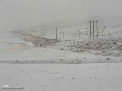 طبیعت برفی ارتفاعات و مناطق روستایی اهر