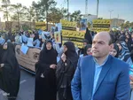تجمع مردم سمنان در محکومیت جنایت اسرائیل در غزه‎