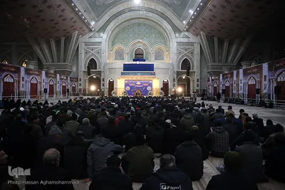 مراسم بدرقه کاروان قرآنی انقلاب از بارگاه نورانی امام خمینی (ره)