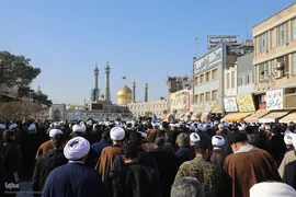تشییع آیت الله شیخ عبدالنبی نمازی در قم