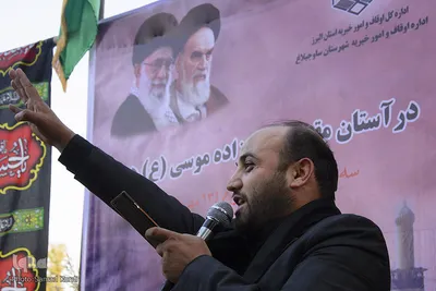همایش «لبیک یا حسین» در گلزار شهدای روستای هیو