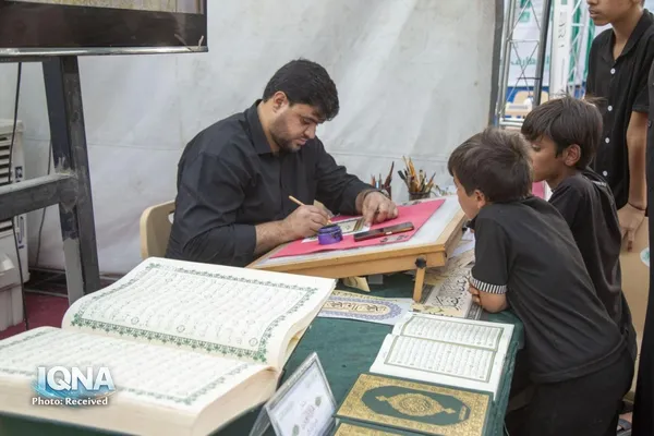 Arbaïn : forte affluence au pavillon culturel du sanctuaire Al-Abbas sur la route de Kerbala Arbaïn : forte affluence au pavillon culturel du sanctuaire Al-Abbas sur la route de Kerbala