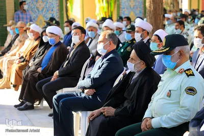 آیین غبار روبی مزار شهدای بیرجند