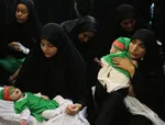 مراسم شیرخوارگان حسینی در حرم مطهر شاهچراغ(ع)