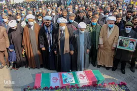 مراسم خاکسپاری و تشیع پیکر شهید «حسین فغانی»