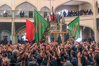 مراسم نخل‌برداری در حسینیه نظر کرده یزد‎