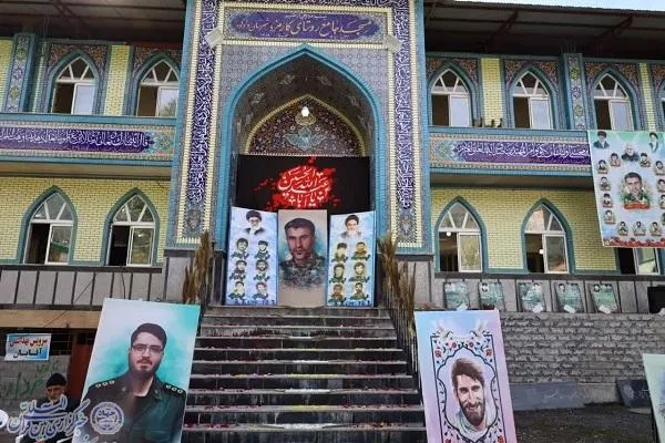نخستین سالگرد شهادت  شهید مدافع وطن  «وجیهه الله آذرنگ» در روستای کارمزد سوادکوه