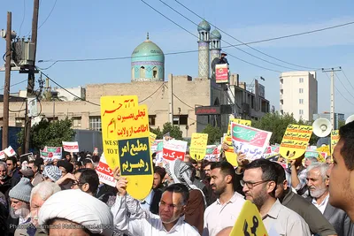 راهپیمایی مردم اهواز در حمایت از اقتدار نظام اسلامی