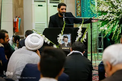 مجید بنی‌فاطمه، مداح در مراسم وداع با پیکر آیت الله هاشمی شاهرودی