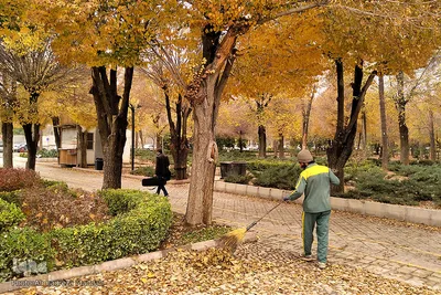 آخرین روز از پاییز 1400 در بوستان آزادی شیراز ‎‎‎‎