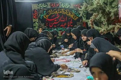 عزاداری شب پنجم محرم الحرام در باغ جنت