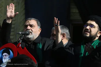 مراسم تشییع پیکر مرحوم «موسوی قهار» مداح و مناجات خوان پیشکسوت