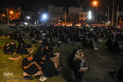 عزاداری شب هشتم محرم در سمنان‎