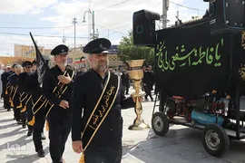 عزاداری خادمان حضرت معصومه در روز شهادت امام جواد(ع)