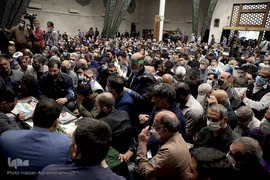 مراسم تشییع پیکر آیت الله سید عبدالله فاطمی‌نیا(ره) در مسجد دانشگاه تهران