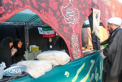 خدمت مواکب ملایر به زائران اربعین
