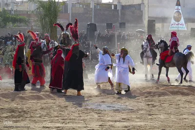 مراسم خیمه‌سوزان و مقتل‌خوانی در خمینی‌شهر اصفهان