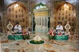 جزءخوانی قاریان نونهالان در حرم مطهر کریمه اهل‌بیت(س)
