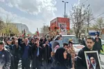 تشییع پیکر پاک شهدای ناوشکن دنا در خرم‌‌آباد