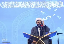 رقابت شرکت کنندگان در روز پایانی مسابقات قرآن کربلا