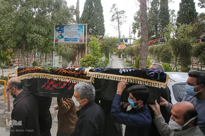 مراسم تشییع حافظ قران مرحوم استاد پرویز رمضانی‎‎