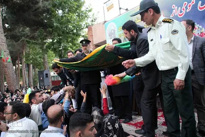 حضور خادمین آستان قدس رضوی در اهر