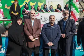 حضور علیرضا کاظمی؛ وزیر آموزش و پرورش در مراسم یوم‌الله ۲۲ بهمن
