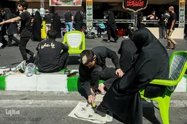 آیین پیاده‌روی جاماندگان اربعین حسینی در تهران(۳)