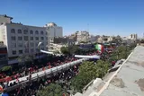 عکس | تشییع پیکر رهبر شهید در مشهد؛ بدرقه باشکوه در جوار حرم رضوی