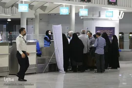مراسم بدرقه اولین کاروان حجاج ایرانی