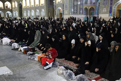حرم امام رضا(ع) در شب میلاد حضرت معصومه(س)