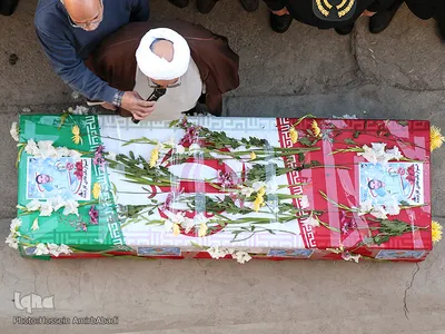 مراسم تشییع شهید هادی کاردیده در بیرجند