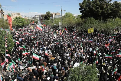 تشییع سپهبد شهید عبدالرحیم موسوی در قم