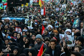 مراسم تشیع پیکر شهید سپهبد حاج قاسم سلیمانی در دانشگاه تهران