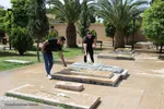گلباران آرامگاه حافظ و قبور مشاهیر فارس