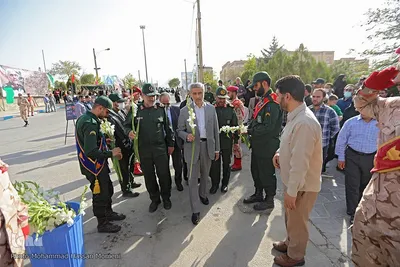 ادای احترام مردم دارالمومنین همدان به مزار سردار شهید همدانی