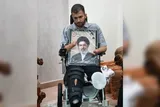 دیدار امام جمعه و استاندار کرمانشاه با جانباز «حسین محمدی»
