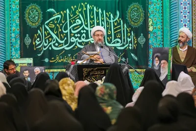 حضور امام جمعه تبریز در جمع معتکفین مسجد امام حسین(ع)