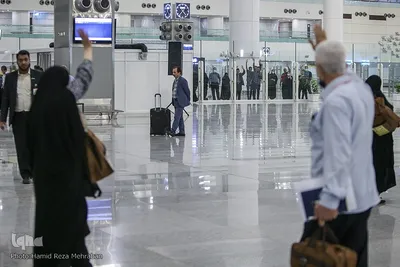 در حاشیه مراسم بدرقه اولین کاروان حجاج ایرانی