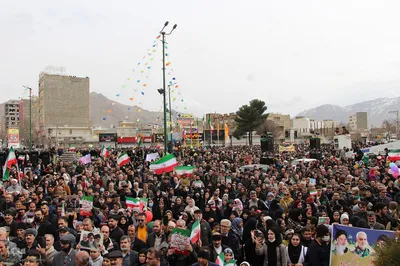 حماسه حضور مردم ملایر راهپیمایی ۲۲ بهمن