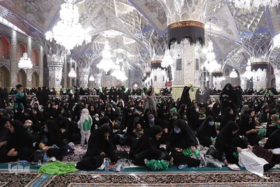 سوگواره شیرخوارگان حسینی در حرم مطهر رضوی