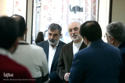 بازدید علی‌اکبر صالحی، معاون رئیس‌جمهور و رئیس سازمان انرژی اتمی کشور از ایکنا