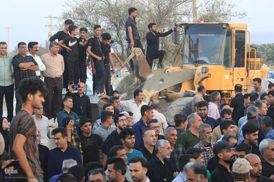 جابه‌جایی مزار شهید جواد رضایی در کازرون