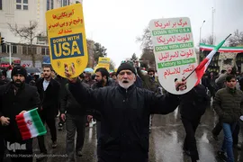 کاروان قرآنی انقلاب در راهپیمایی یوم الله 22بهمن شاهرود