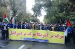 حضور اقشار مختلف مردم در راهپیمایی 13 آبان در تبریز