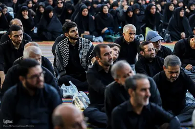 مراسم زیارت عاشورا بسیجیان همدان‎