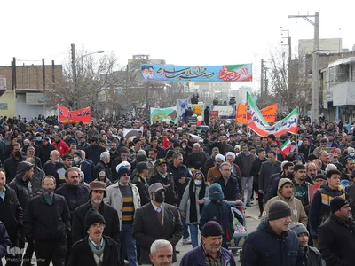 راهپیمایی ۲۲ بهمن در همدان