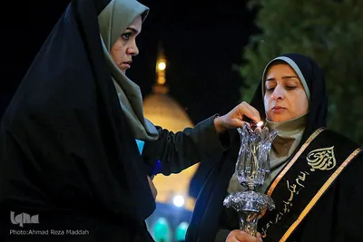 آئین شام غریبان امام رضا(ع) در حرم مطهر شاهچراغ(ع)
