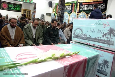 استقبال از پیکر پاک 11 شهید گمنام هشت سال دفاع مقدس
